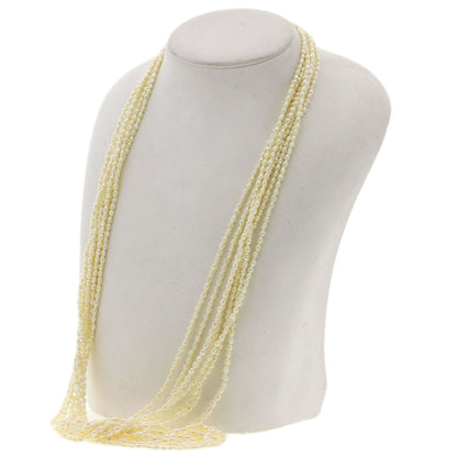 SELECT JEWELRY セレクトジュエリー 淡水パール 真珠 7連 ネックレス SV レディース 中古
