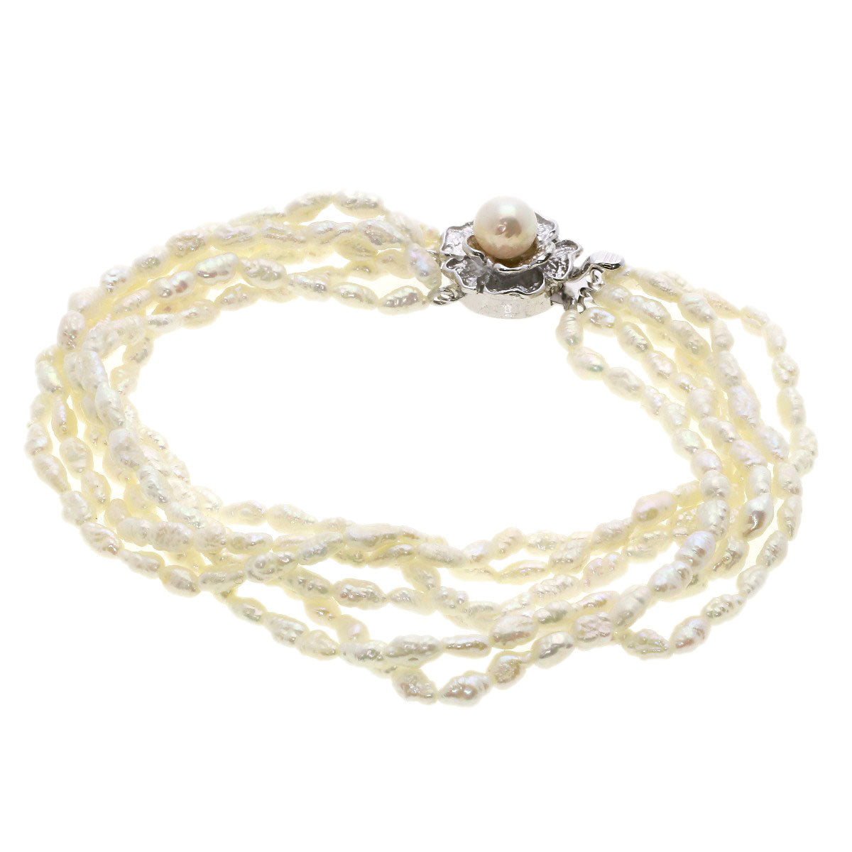SELECT JEWELRY セレクトジュエリー 淡水パール 真珠 3連 6連 ブレスレット 3点セット ネックレス 金属製 レディース 中古