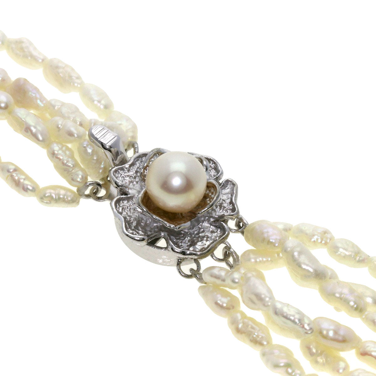 SELECT JEWELRY セレクトジュエリー 淡水パール 真珠 3連 6連 ブレスレット 3点セット ネックレス 金属製 レディース 中古