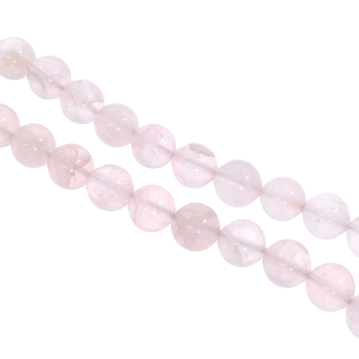 SELECT JEWELRY セレクトジュエリー 2点セット ローズクオーツ風 ネックレス SV レディース 中古