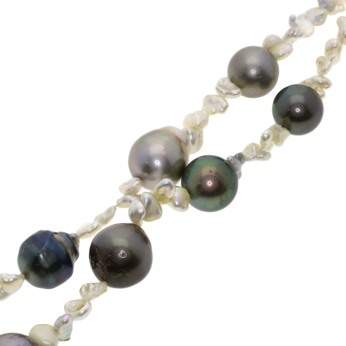 SELECT JEWELRY セレクトジュエリー パール 真珠 ケシパール ネックレス SV レディース 中古