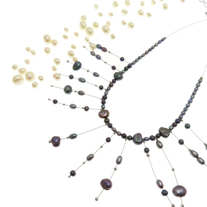 SELECT JEWELRY セレクトジュエリー 淡水パール 真珠 2点セット ネックレス 金属製 レディース 中古