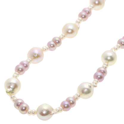 SELECT JEWELRY セレクトジュエリー 淡水パール アコヤバロックパール 真珠 ネックレス SV レディース 中古
