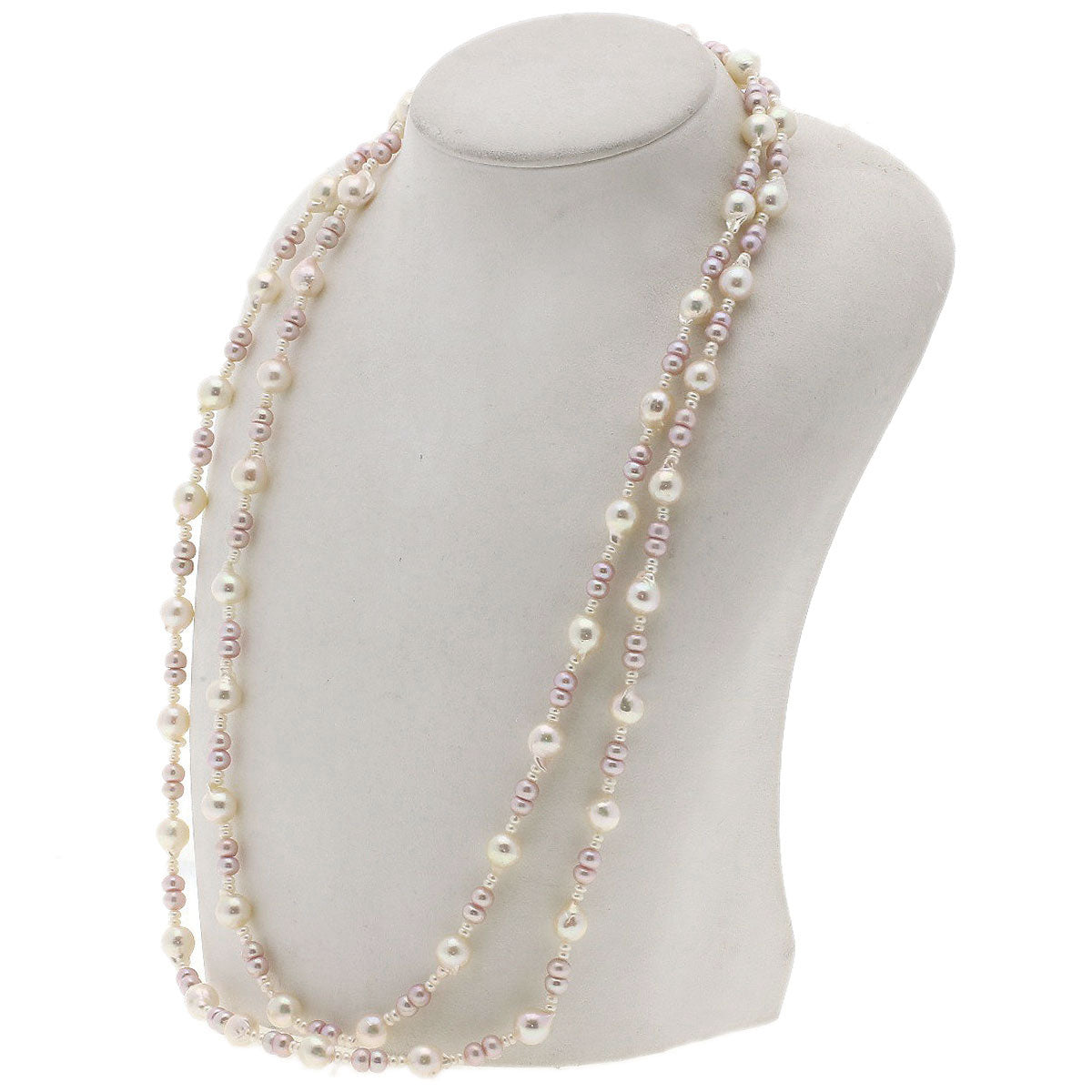 SELECT JEWELRY セレクトジュエリー 淡水パール アコヤバロックパール 真珠 ネックレス SV レディース 中古