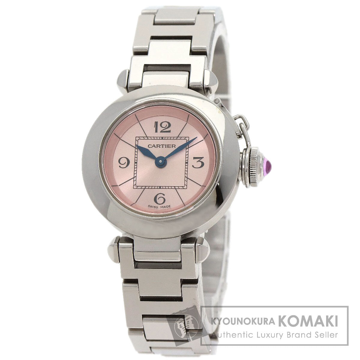 CARTIER カルティエ W3140008 ミスパシャ 腕時計 SS レディース 中古