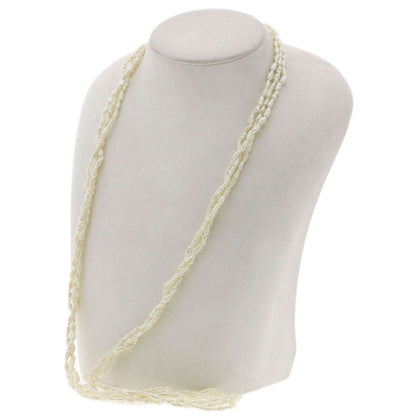 SELECT JEWELRY セレクトジュエリー 淡水パール 真珠 3連 ネックレス 金属製 レディース 中古