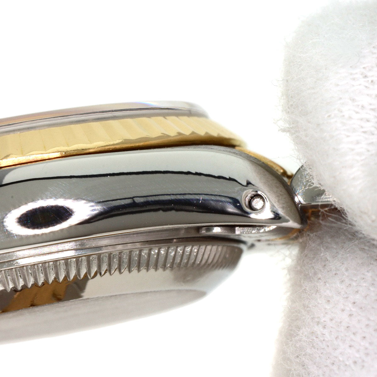 ROLEX ロレックス 69173G デイトジャスト 10P ダイヤモンド 腕時計 SS レディース 中古