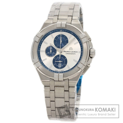 MAURICE LACROIX モーリスラクロア AI1018 アイコン クロノ グラフ 腕時計 SS メンズ 中古