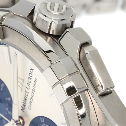 MAURICE LACROIX モーリスラクロア AI1018 アイコン クロノ グラフ 腕時計 SS メンズ 中古