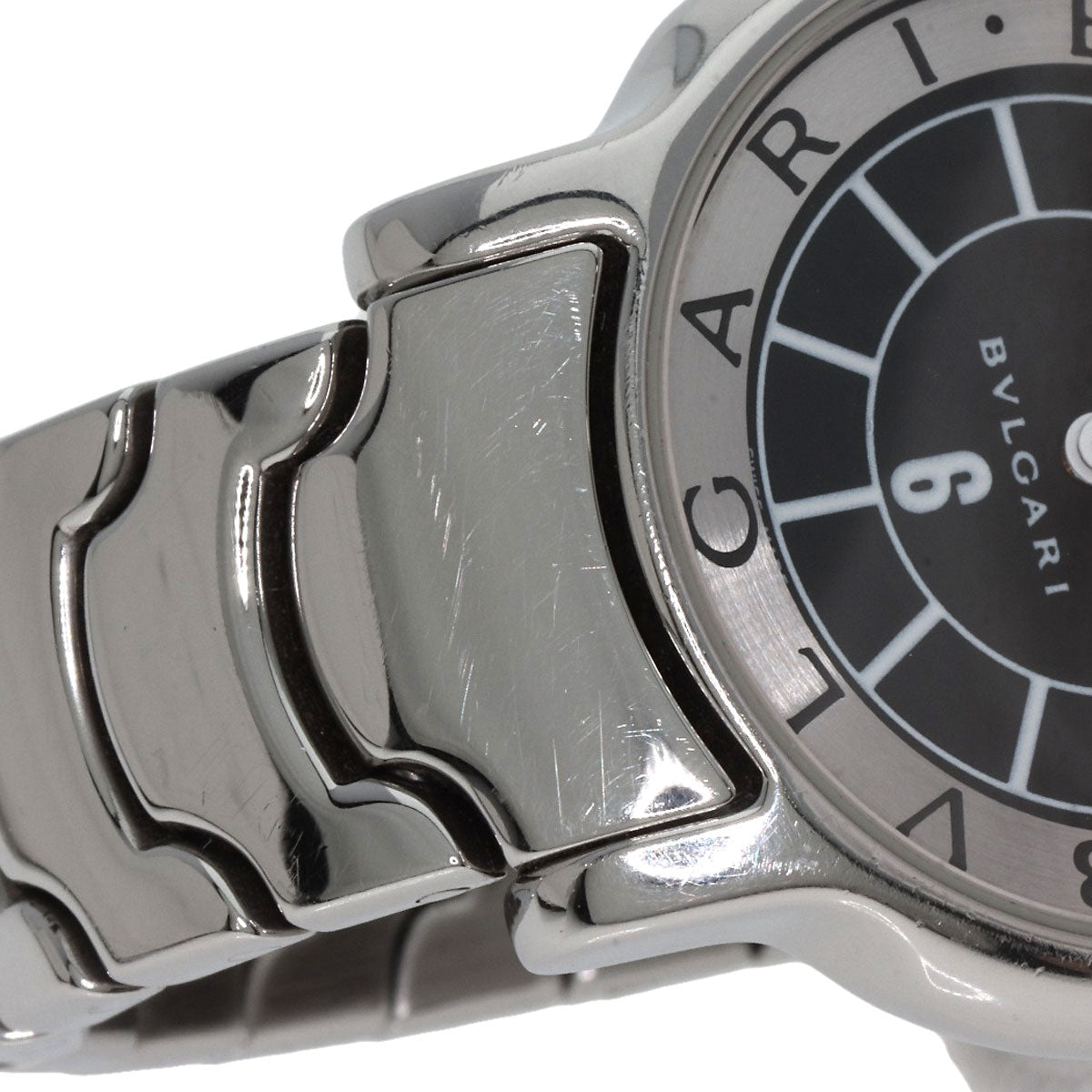 BVLGARI ブルガリ ST29S ソロテンポ ブラック 腕時計 SS レディース 中古