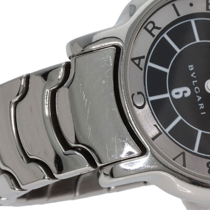 BVLGARI ブルガリ ST29S ソロテンポ ブラック 腕時計 SS レディース 中古