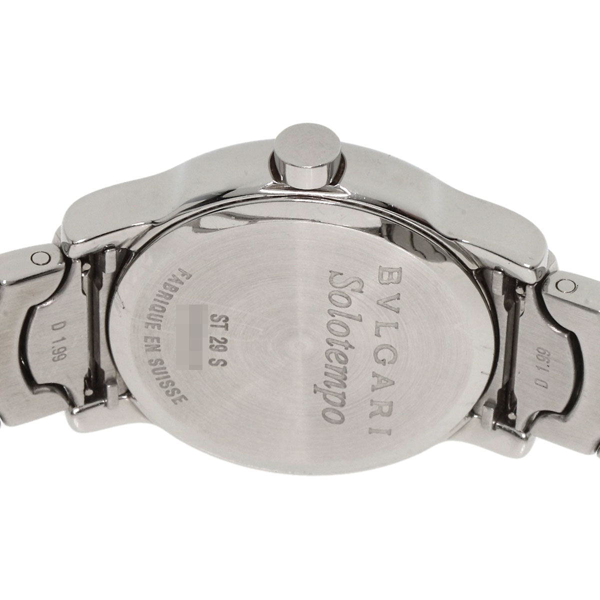 BVLGARI ブルガリ ST29S ソロテンポ ブラック 腕時計 SS レディース 中古