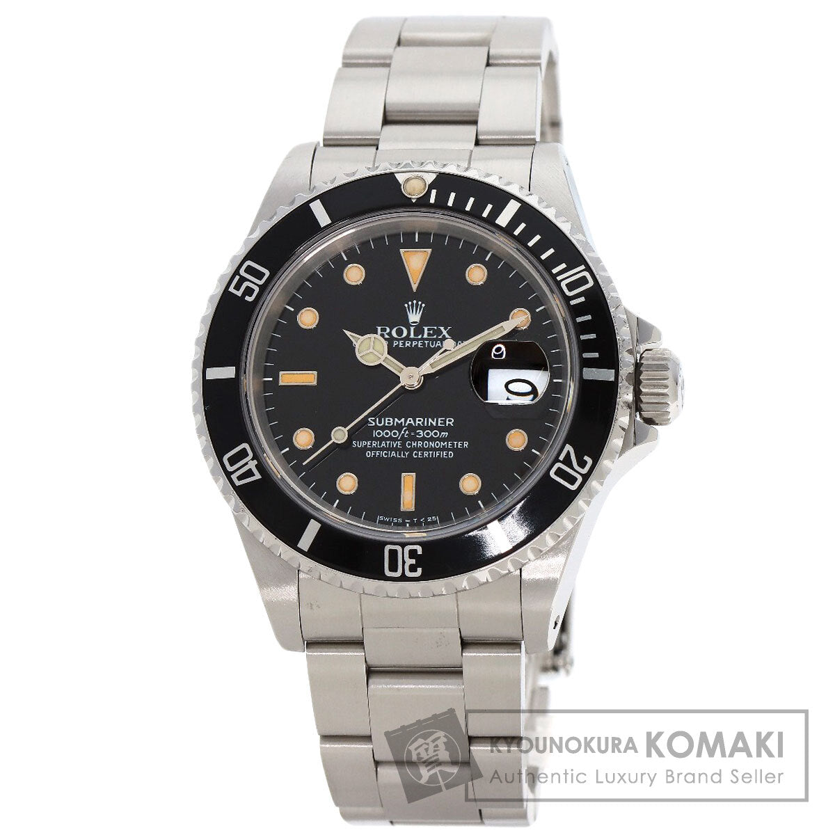 ROLEX ロレックス 16610 サブマリーナ デイト トリチウム メーカーコンプリート 腕時計 SS メンズ 中古
