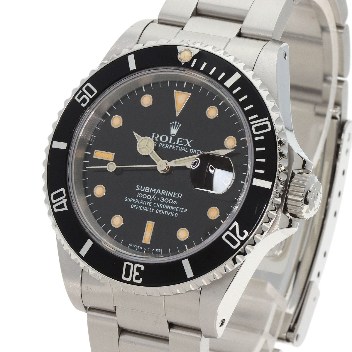 ROLEX ロレックス 16610 サブマリーナ デイト トリチウム メーカーコンプリート 腕時計 SS メンズ 中古