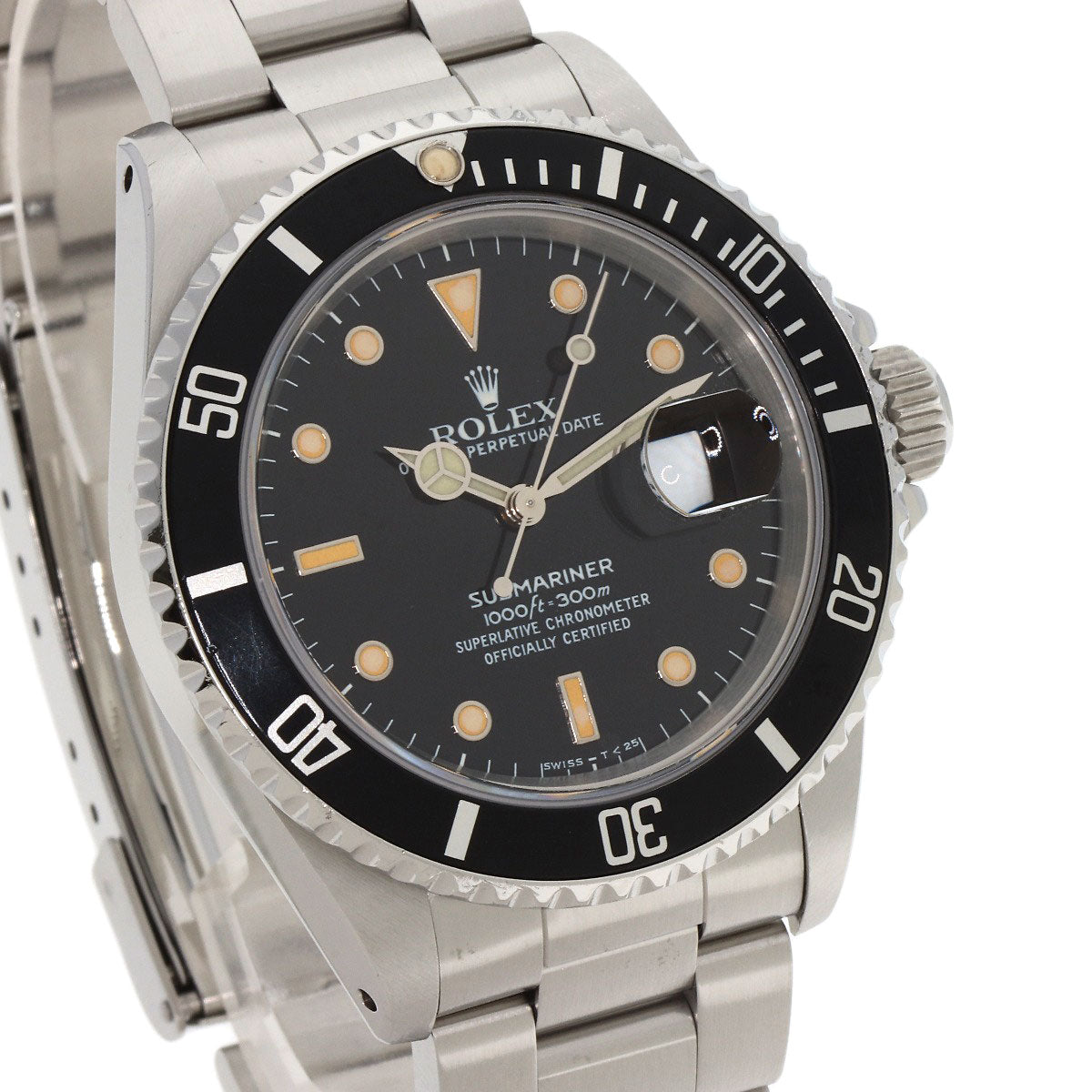 ROLEX ロレックス 16610 サブマリーナ デイト トリチウム メーカーコンプリート 腕時計 SS メンズ 中古