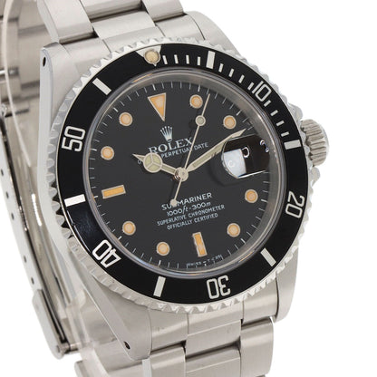 ROLEX ロレックス 16610 サブマリーナ デイト トリチウム メーカーコンプリート 腕時計 SS メンズ 中古