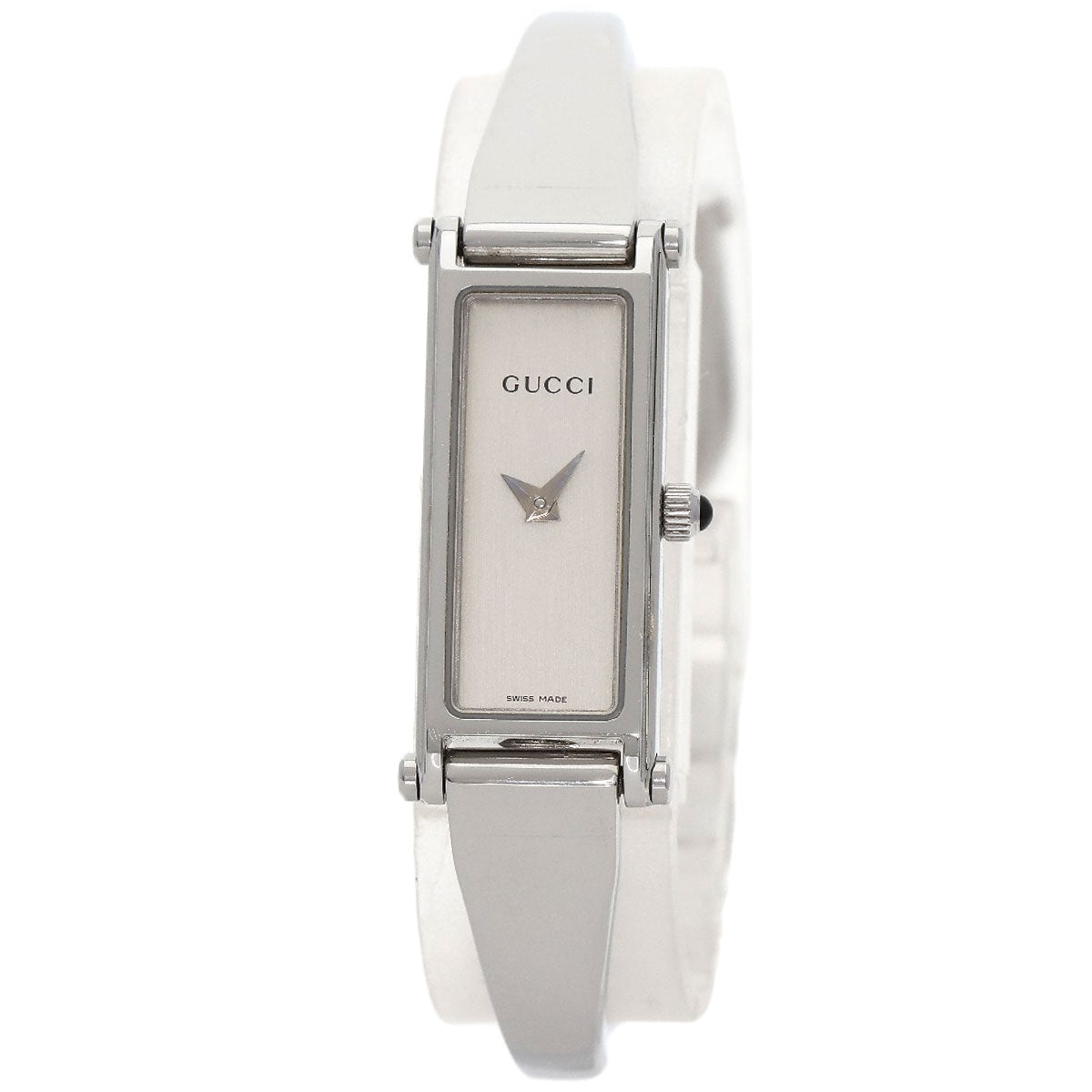GUCCI グッチ 1500L スクエアフェイス 腕時計 SS レディース 中古