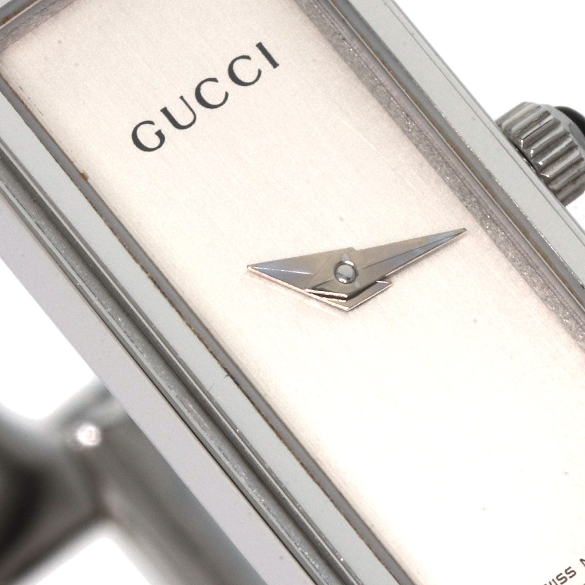 GUCCI グッチ 1500L スクエアフェイス 腕時計 SS レディース 中古