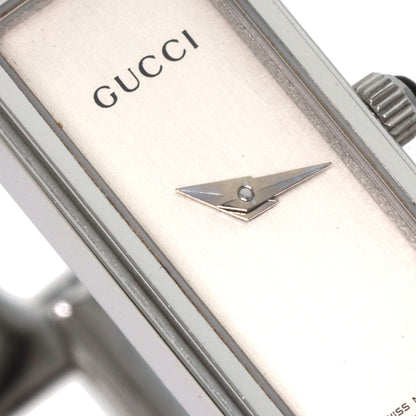 GUCCI グッチ 1500L スクエアフェイス 腕時計 SS レディース 中古