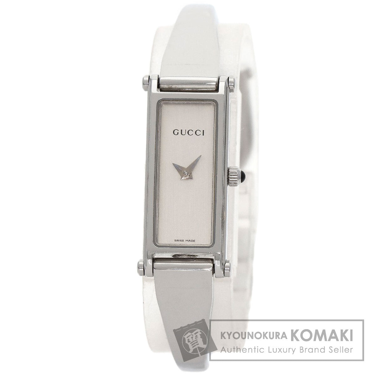 GUCCI グッチ 1500L スクエアフェイス 腕時計 SS レディース 中古