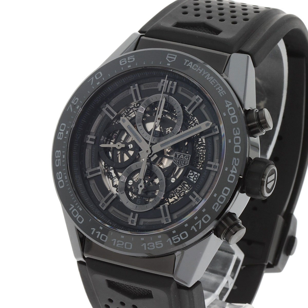 TAG HEUER タグホイヤー CAR2A90 カレラ キャリバーホイヤー01 腕時計 セラミック メンズ 中古