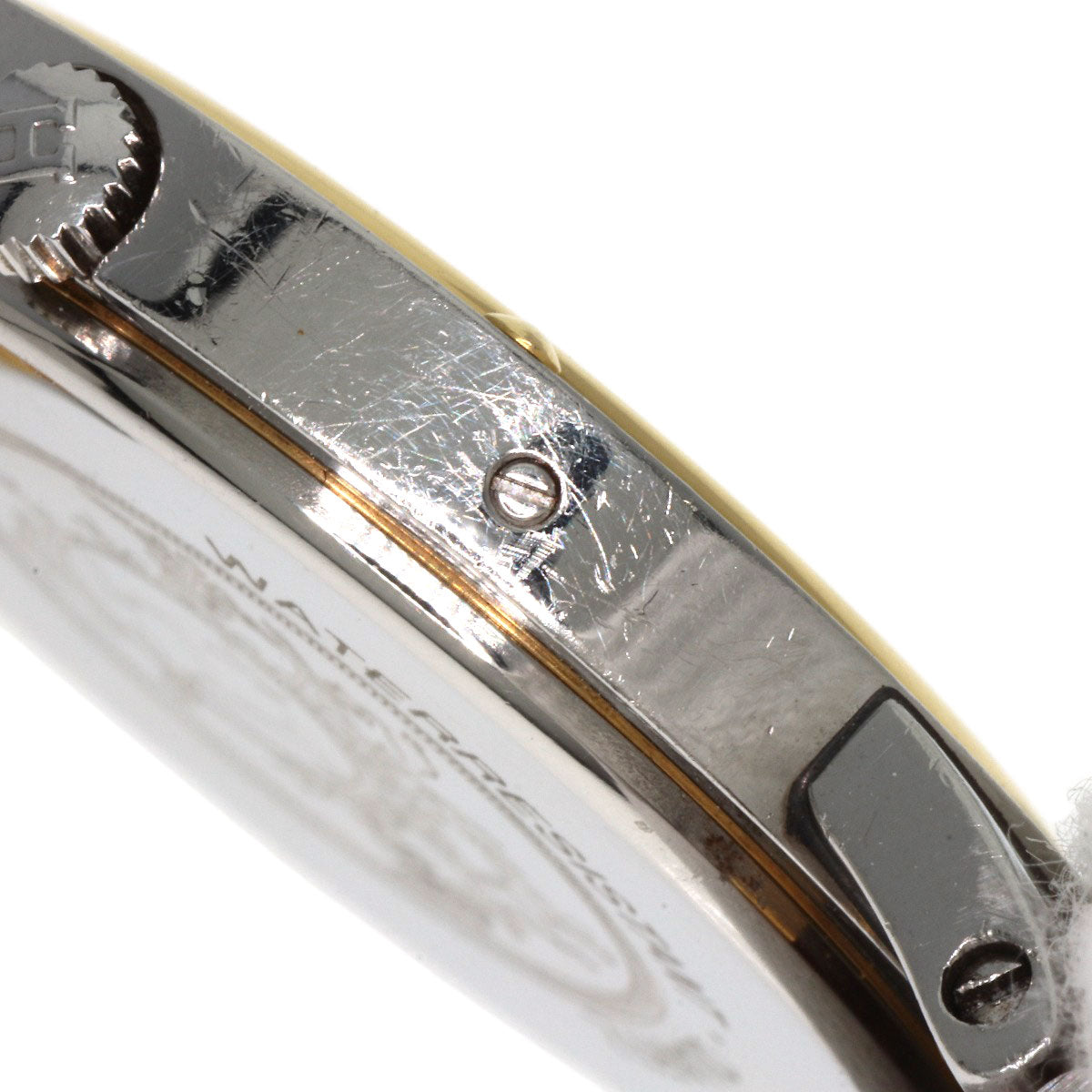 HERMES エルメス クリッパー 旧ベルト 腕時計 SS メンズ 中古