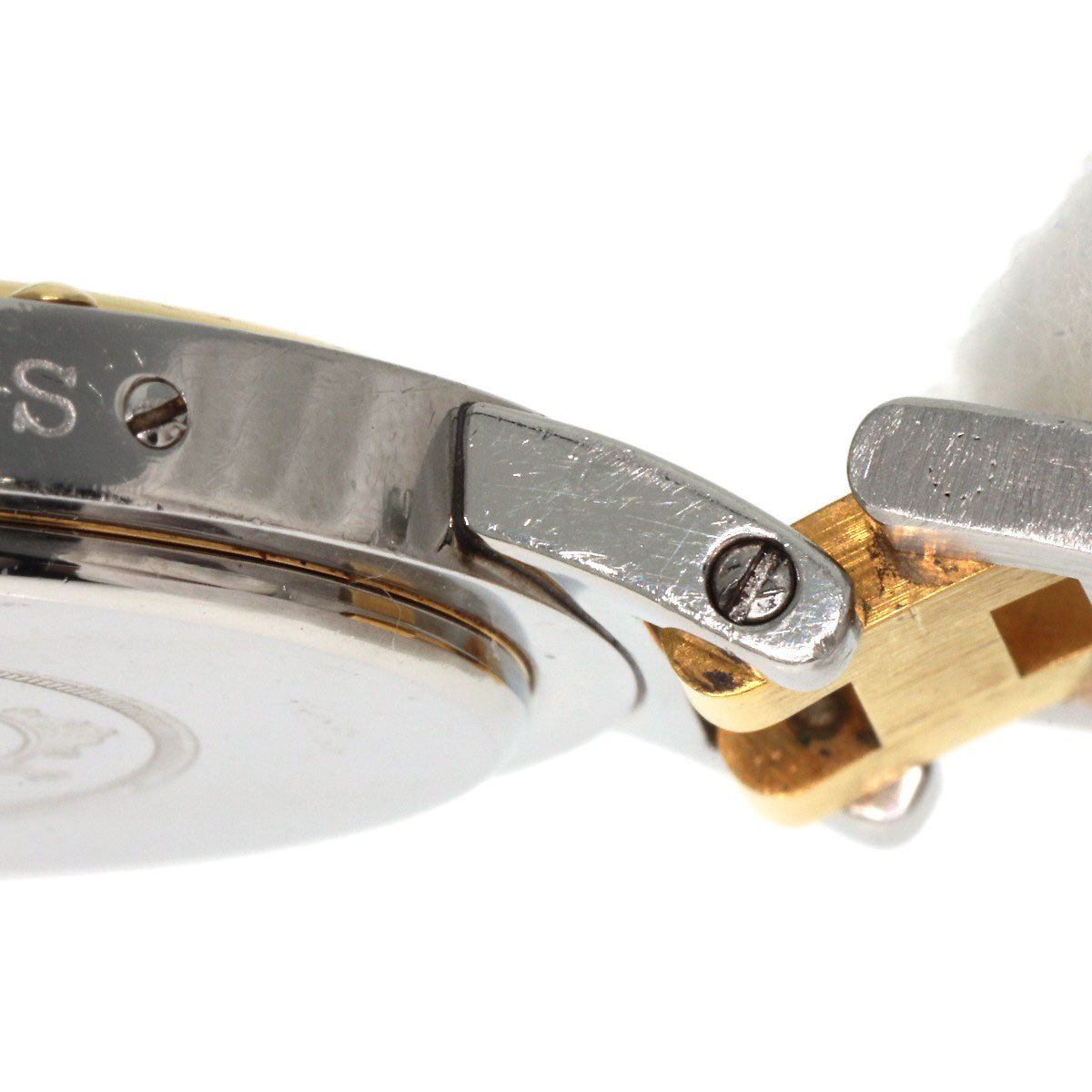 HERMES エルメス クリッパー 旧ベルト 腕時計 SS メンズ 中古