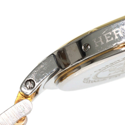 HERMES エルメス クリッパー 旧ベルト 腕時計 SS メンズ 中古
