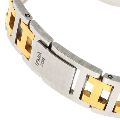HERMES エルメス クリッパー 旧ベルト 腕時計 SS メンズ 中古