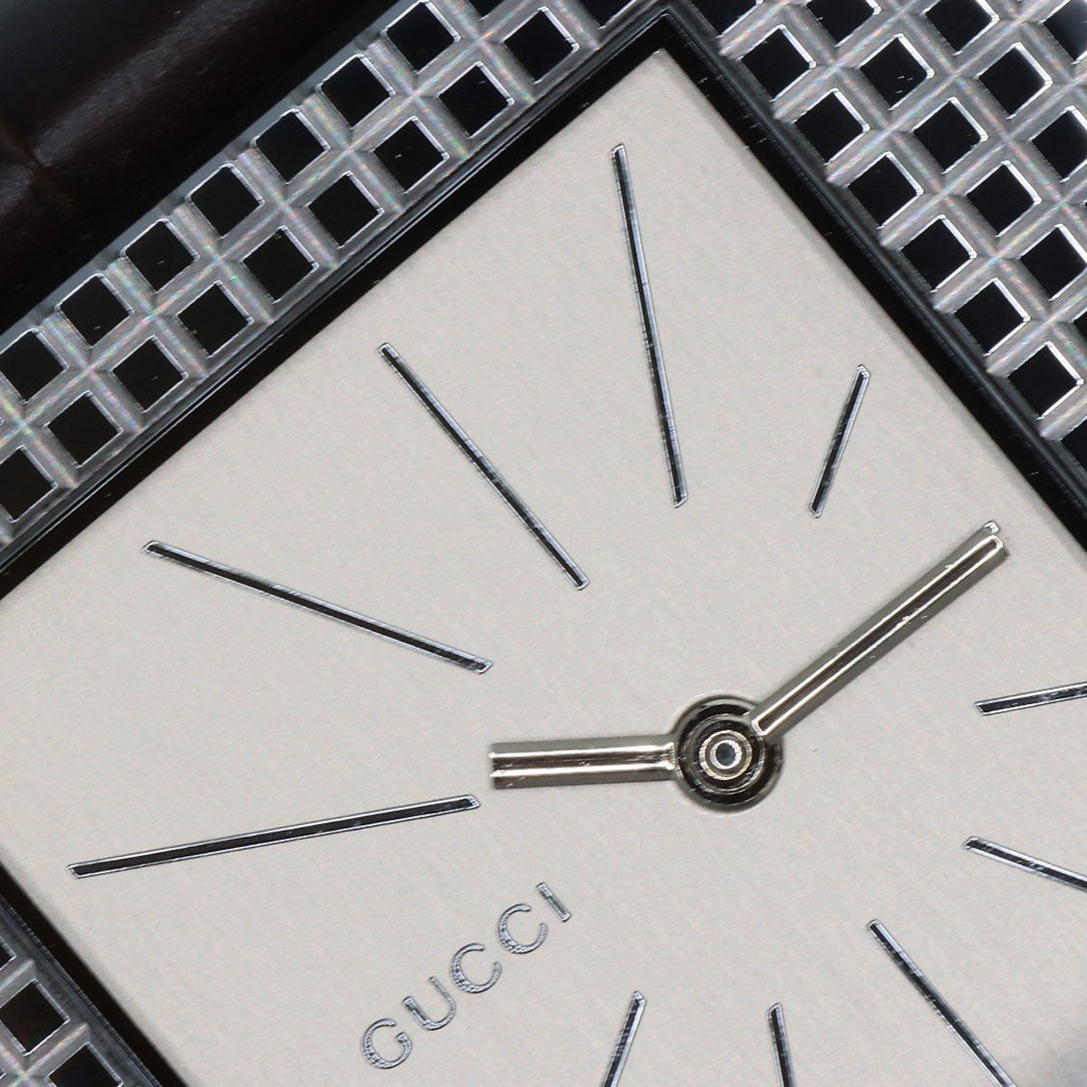 GUCCI グッチ 7100M スクエアフェイス 腕時計 SS メンズ 中古