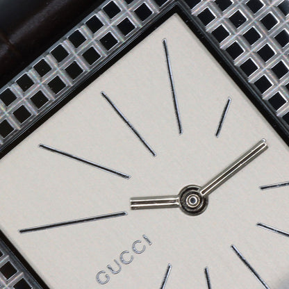 GUCCI グッチ 7100M スクエアフェイス 腕時計 SS メンズ 中古