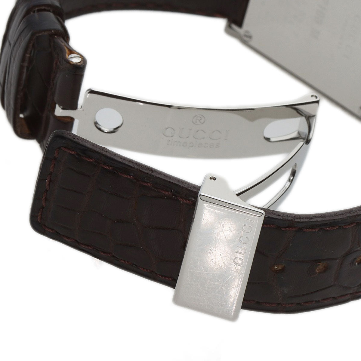 GUCCI グッチ 7100M スクエアフェイス 腕時計 SS メンズ 中古