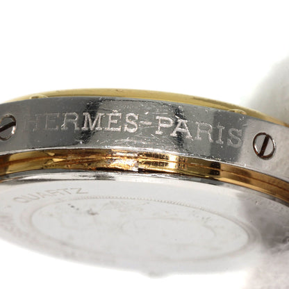 HERMES エルメス クリッパー 旧ベルト 腕時計 SS レディース 中古