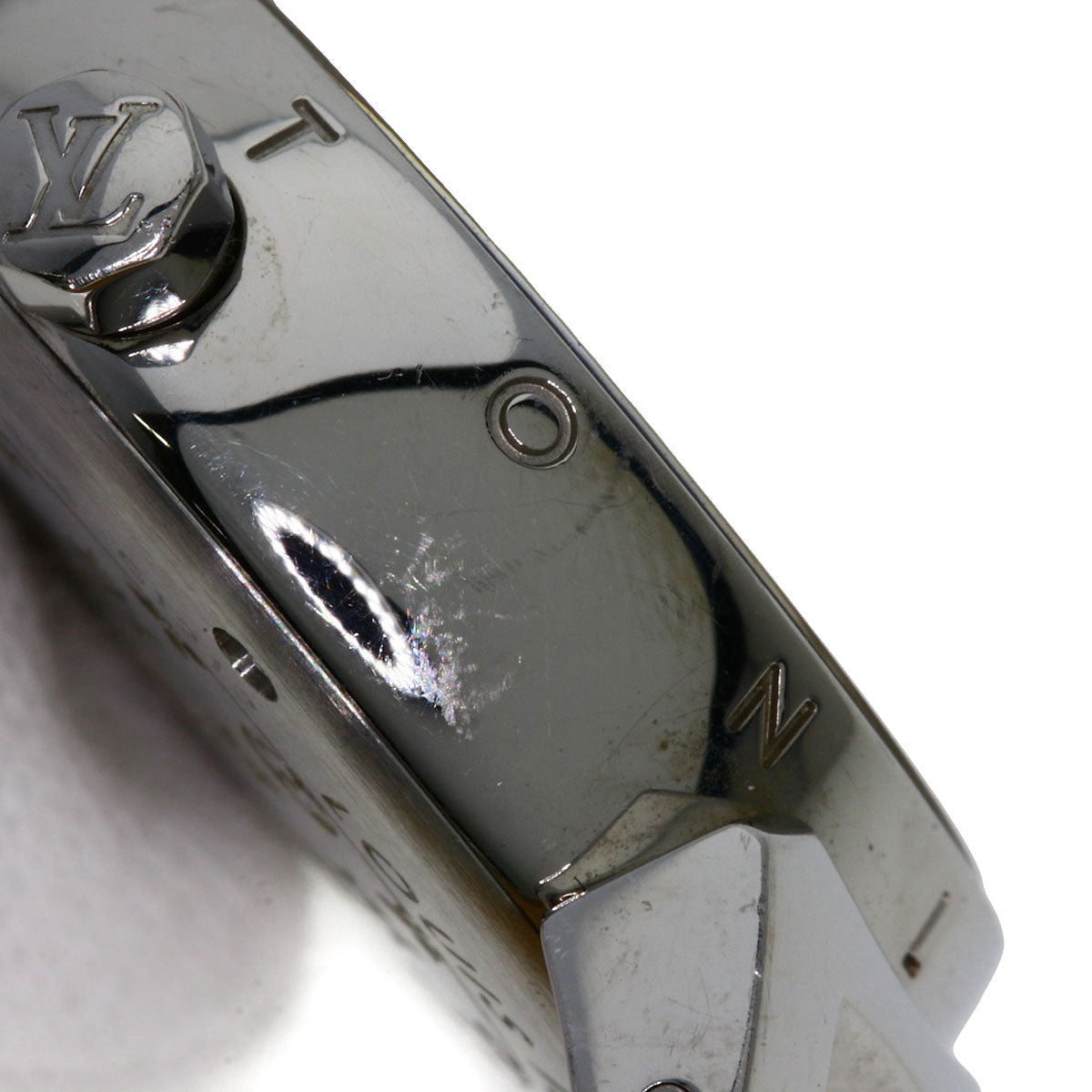 LOUIS VUITTON ルイヴィトン Q1212 タンブール 腕時計 SS レディース 中古