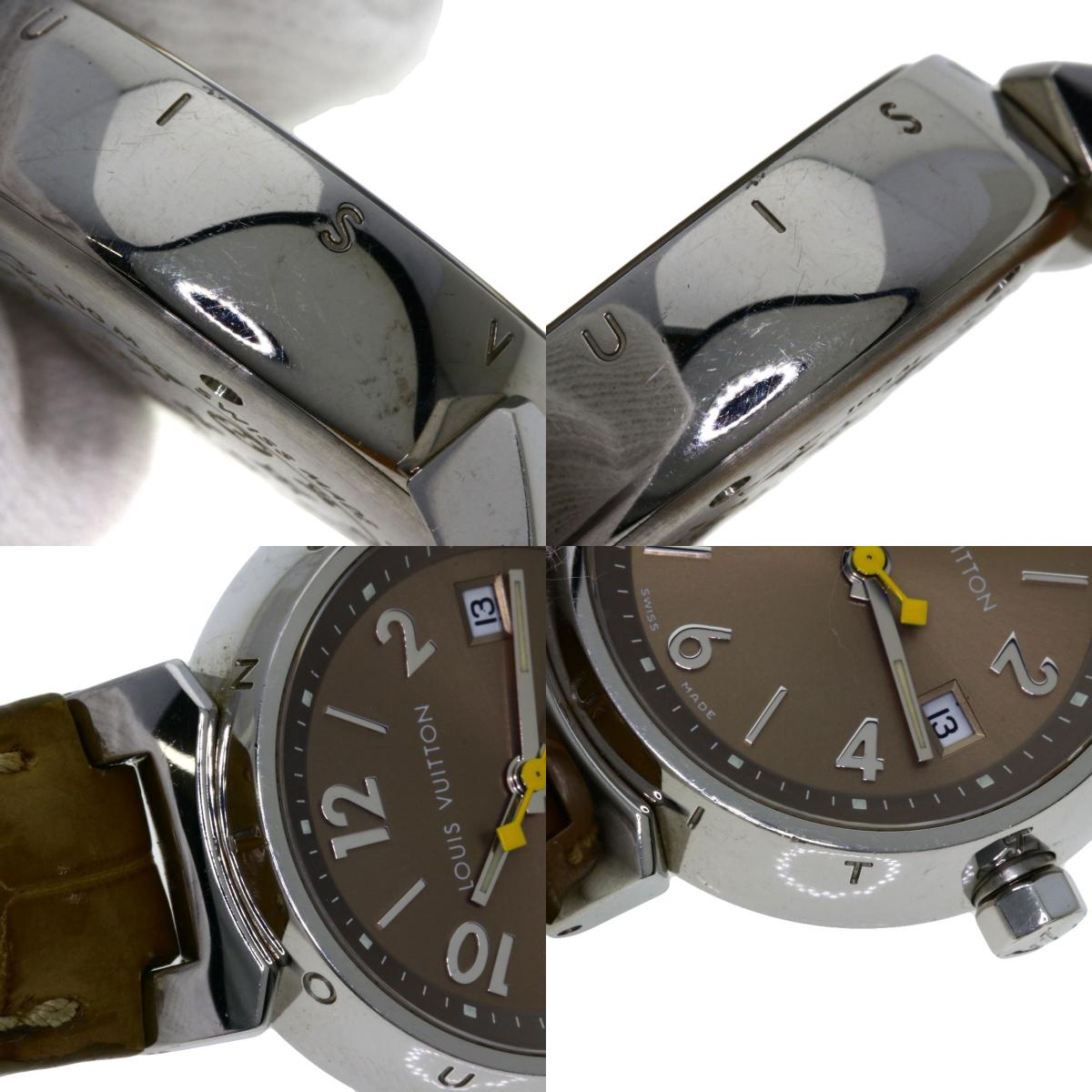 LOUIS VUITTON ルイヴィトン Q1212 タンブール 腕時計 SS レディース 中古