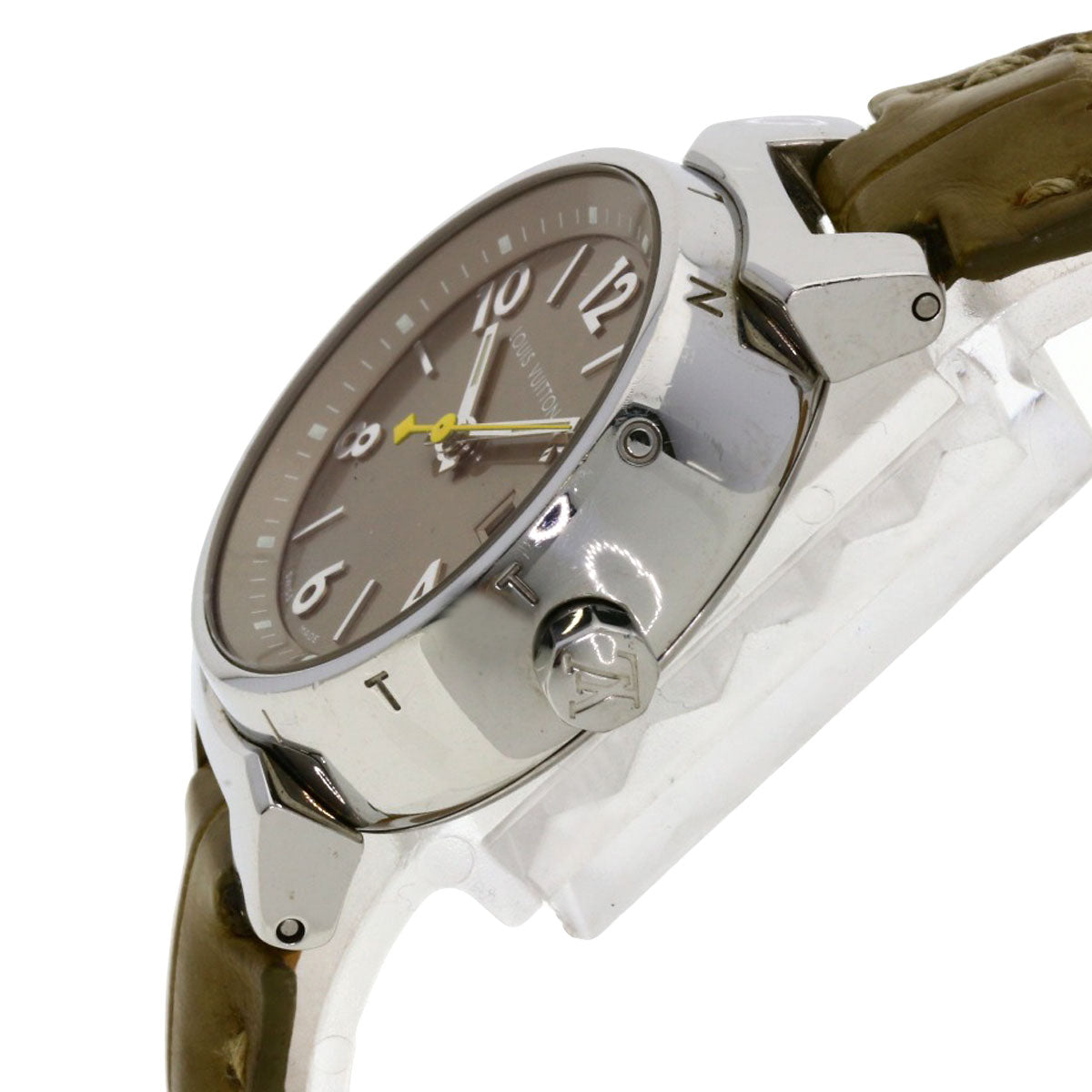 LOUIS VUITTON ルイヴィトン Q1212 タンブール 腕時計 SS レディース 中古