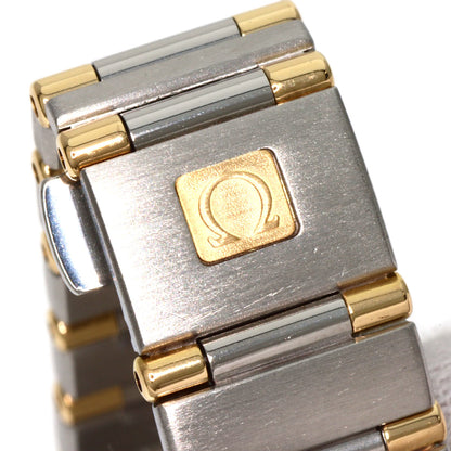 OMEGA オメガ 1367.10 コンステレーション ミニ ベゼル ダイヤモンド 腕時計 SS レディース 中古