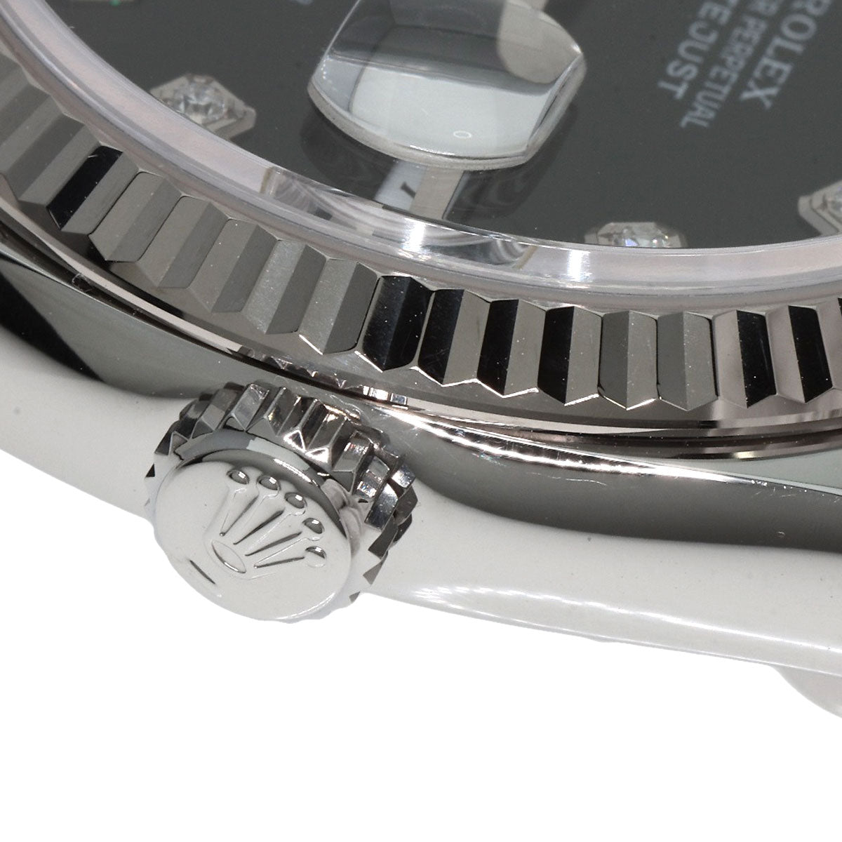 ROLEX ロレックス 116234G デイトジャスト 10P ダイヤモンド 腕時計 SS メンズ 中古