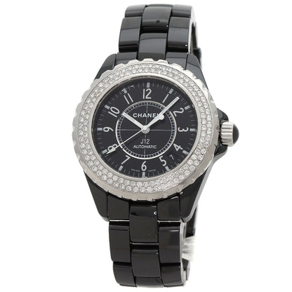 CHANEL シャネル H0950 J12 38mm 2重ダイヤモンドベゼル 腕時計 セラミック メンズ 中古
