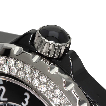 CHANEL シャネル H0950 J12 38mm 2重ダイヤモンドベゼル 腕時計 セラミック メンズ 中古