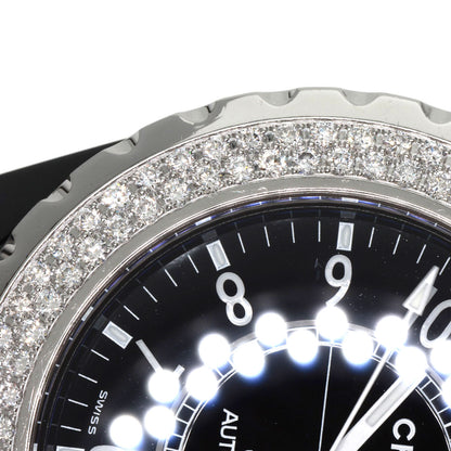 CHANEL シャネル H0950 J12 38mm 2重ダイヤモンドベゼル 腕時計 セラミック メンズ 中古