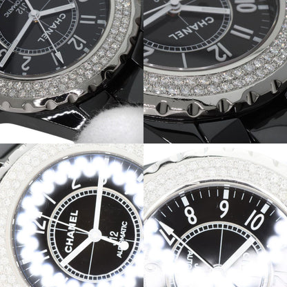 CHANEL シャネル H0950 J12 38mm 2重ダイヤモンドベゼル 腕時計 セラミック メンズ 中古