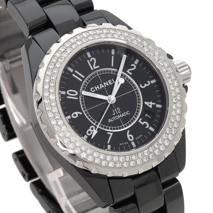 CHANEL シャネル H0950 J12 38mm 2重ダイヤモンドベゼル 腕時計 セラミック メンズ 中古