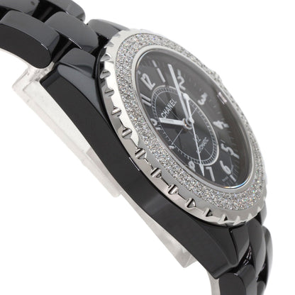 CHANEL シャネル H0950 J12 38mm 2重ダイヤモンドベゼル 腕時計 セラミック メンズ 中古