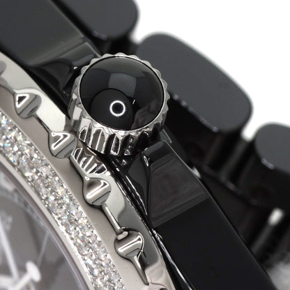 CHANEL シャネル H0950 J12 38mm 2重ダイヤモンドベゼル 腕時計 セラミック メンズ 中古