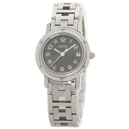HERMES エルメス CL4.210 クリッパー 腕時計 SS レディース 中古