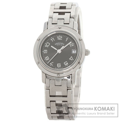 HERMES エルメス CL4.210 クリッパー 腕時計 SS レディース 中古