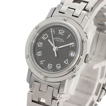 HERMES エルメス CL4.210 クリッパー 腕時計 SS レディース 中古