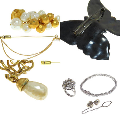 SELECT JEWELRY セレクトジュエリー 26点セット ブローチ タイピン リング ブレス ネックレス SV レディース 中古
