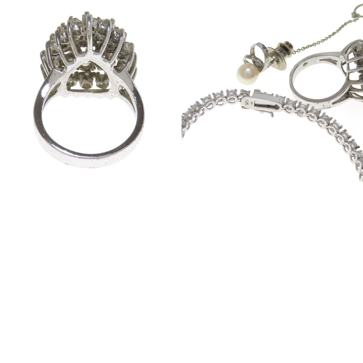SELECT JEWELRY セレクトジュエリー 26点セット ブローチ タイピン リング ブレス ネックレス SV レディース 中古